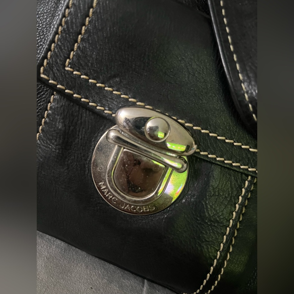 Marc Jacobs vintage hobo black leather bag - Picture 2 of 9